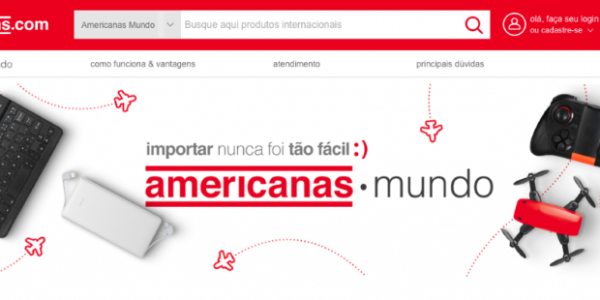 Americanas.com agora vende eletrônicos chineses na seção “Mundo”